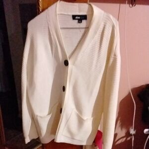 Alia Cream Button-Up Cardigan